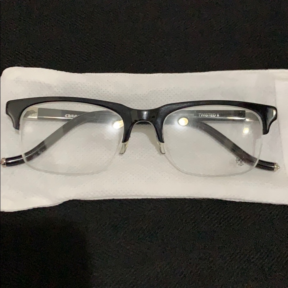 Black chrome glasses